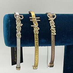 Traci Lynn Gold and Silver Tone Inspirational Bracelets